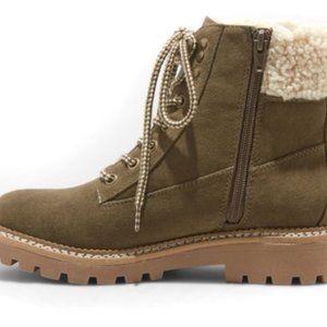 susan sherpa tipped hiker boots